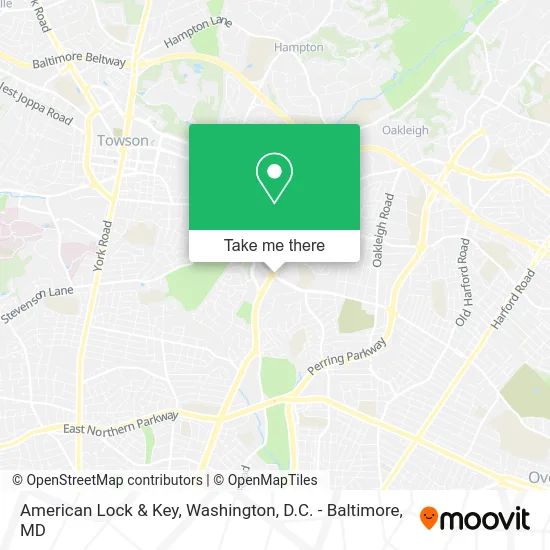 American Lock & Key map