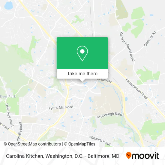 Carolina Kitchen map