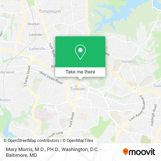 Mapa de Mary Morris, M.D., PH.D.