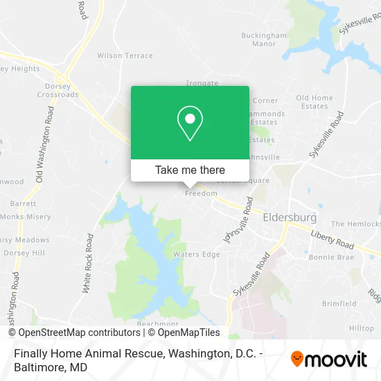Finally Home Animal Rescue map