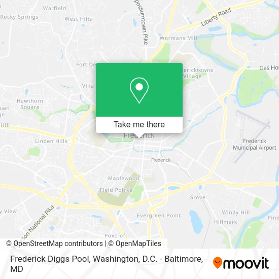 Frederick Diggs Pool map