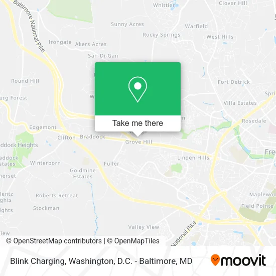 Mapa de Blink Charging