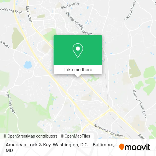 American Lock & Key map