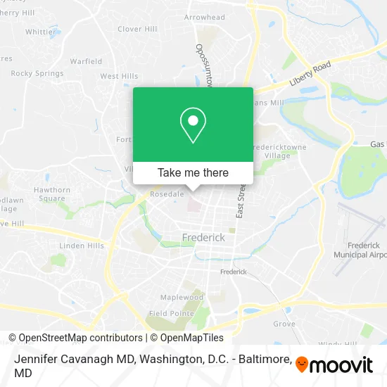 Mapa de Jennifer Cavanagh MD