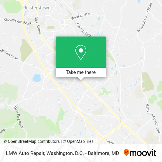 LMW Auto Repair map