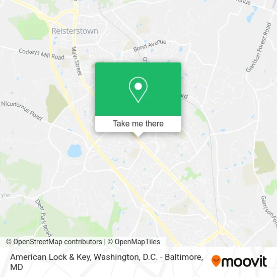 American Lock & Key map