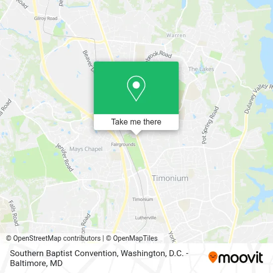 Southern Baptist Convention map