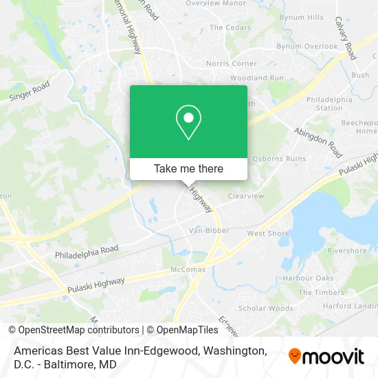 Americas Best Value Inn-Edgewood map
