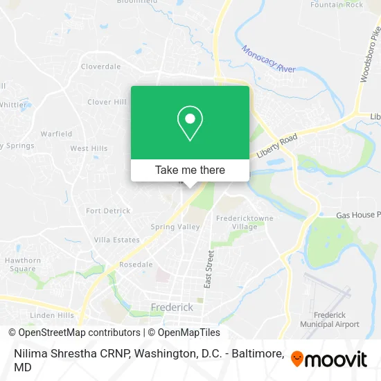 Mapa de Nilima Shrestha CRNP