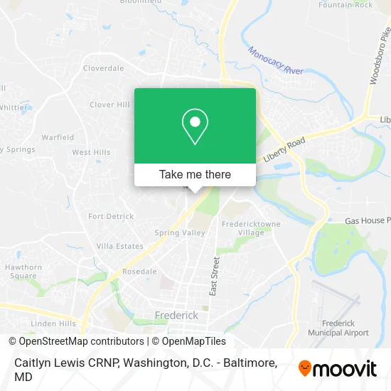 Mapa de Caitlyn Lewis CRNP