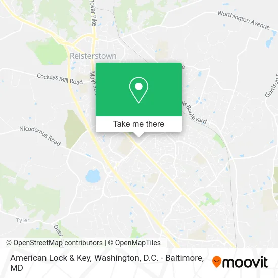 American Lock & Key map