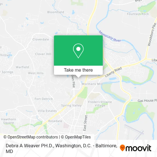 Mapa de Debra A Weaver PH.D.