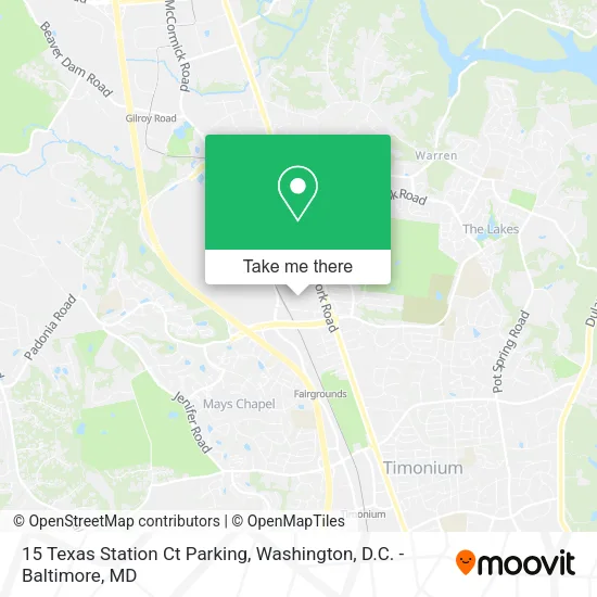 15 Texas Station Ct Parking map