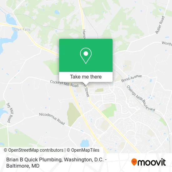 Brian B Quick Plumbing map