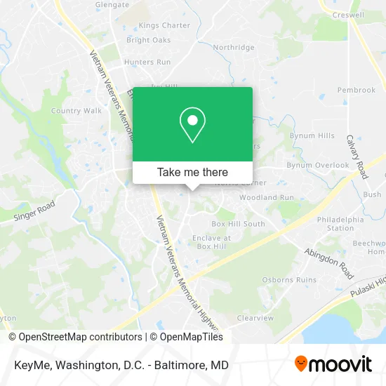 KeyMe map