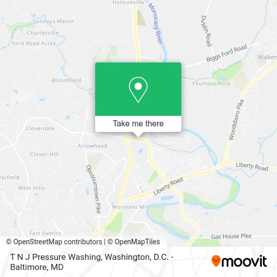 T N J Pressure Washing map