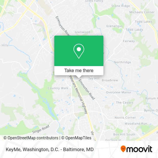 KeyMe map