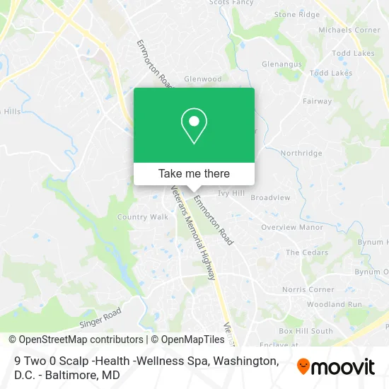 9 Two 0 Scalp -Health -Wellness Spa map