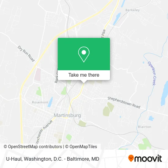 U-Haul map