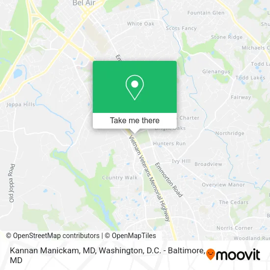 Mapa de Kannan Manickam, MD