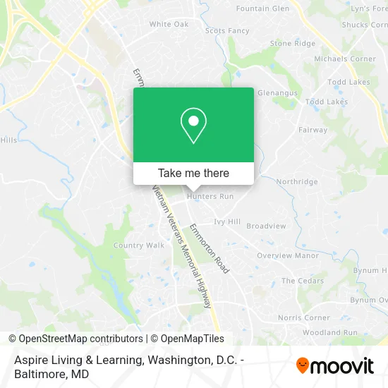 Mapa de Aspire Living & Learning