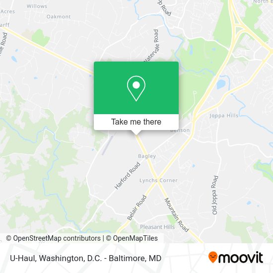 U-Haul map