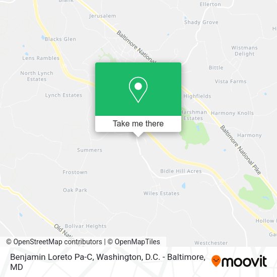 Benjamin Loreto Pa-C map