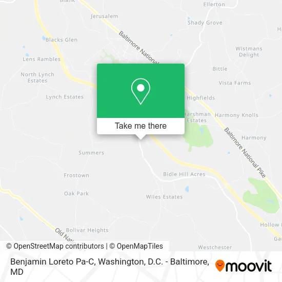 Benjamin Loreto Pa-C map