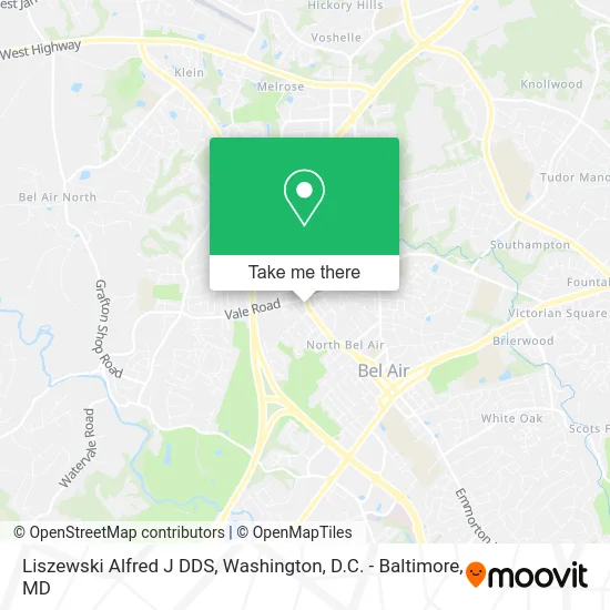 Liszewski Alfred J DDS map