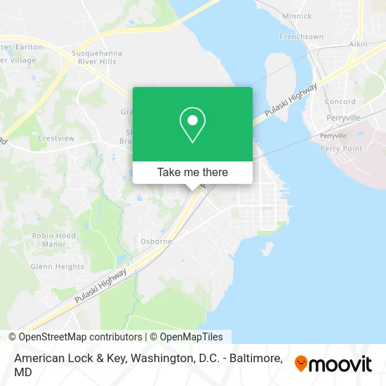 American Lock & Key map