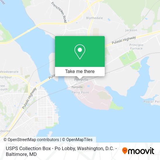 USPS Collection Box - Po Lobby map
