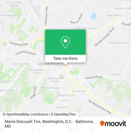 Mavis Discount Tire map