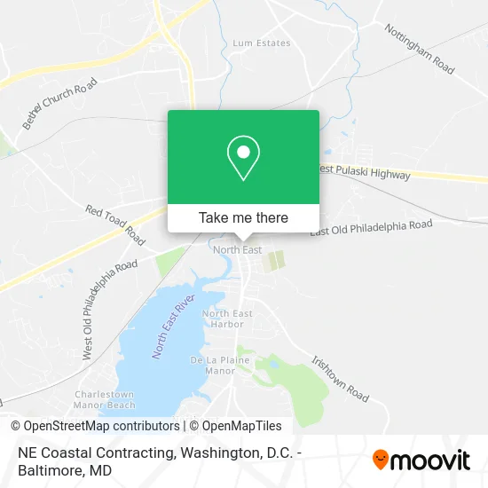 NE Coastal Contracting map