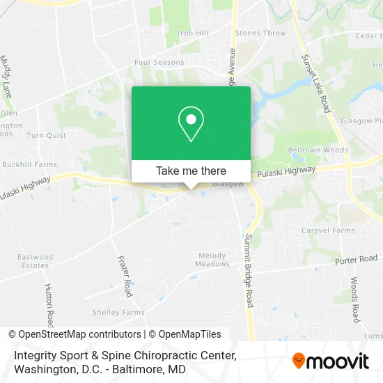 Integrity Sport & Spine Chiropractic Center map