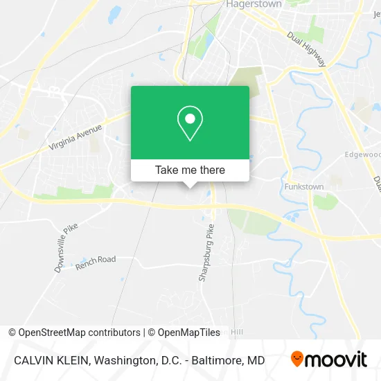 CALVIN KLEIN map