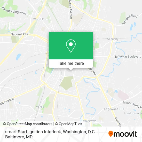 Mapa de smart Start Ignition Interlock
