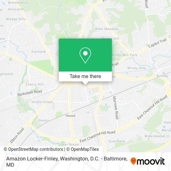 Amazon Locker-Finley map