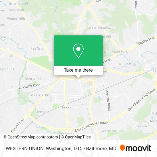 WESTERN UNION map