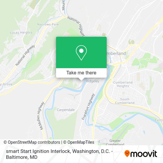 smart Start Ignition Interlock map