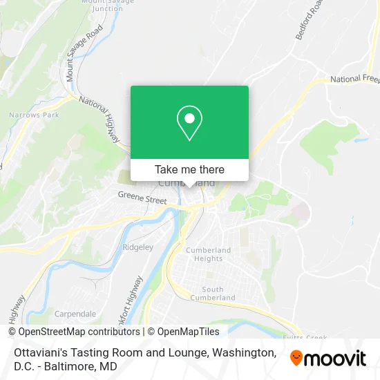 Ottaviani's Tasting Room and Lounge map