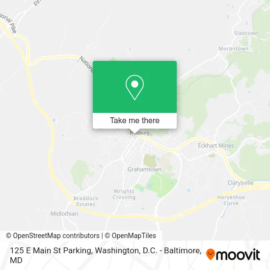 Mapa de 125 E Main St Parking