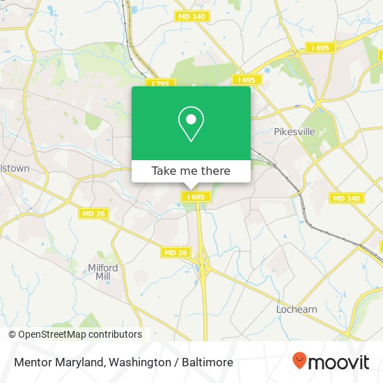 Mentor Maryland, 7909 Crisford Pl map