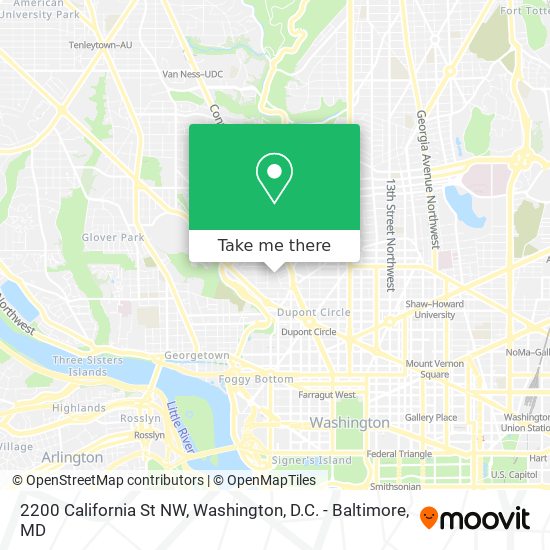 2200 California St NW map