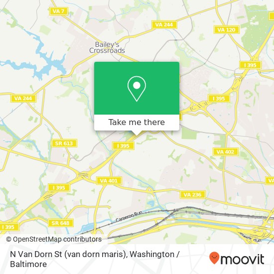 Mapa de N Van Dorn St (van dorn maris), Alexandria, VA 22304