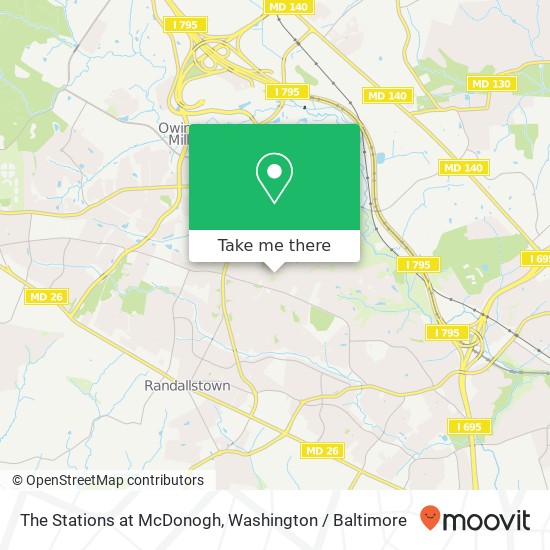 The Stations at McDonogh map