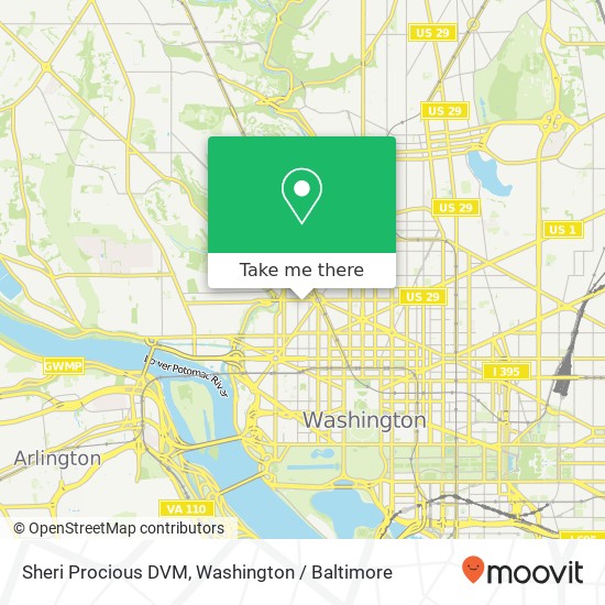 Sheri Procious DVM, 2022 P St NW map