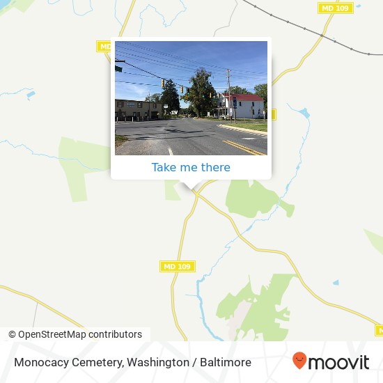 Mapa de Monocacy Cemetery, 19801 W Hunter Rd