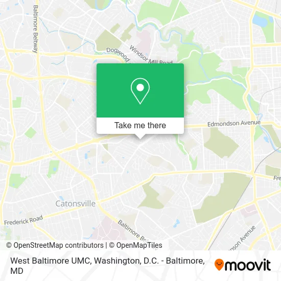 West Baltimore UMC map