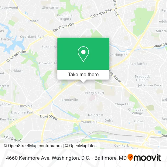4660 Kenmore Ave map