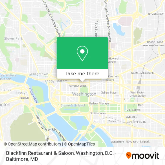 Mapa de Blackfinn Restaurant & Saloon